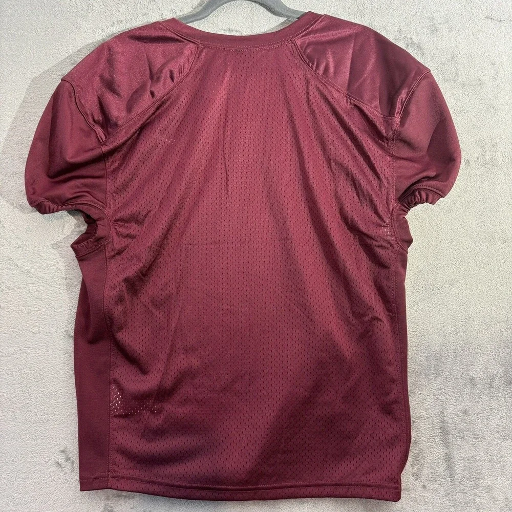Nike Football Practice Jersey Vapor Mesh Burgundy Medium‎ Swoosh Athletic Shirt